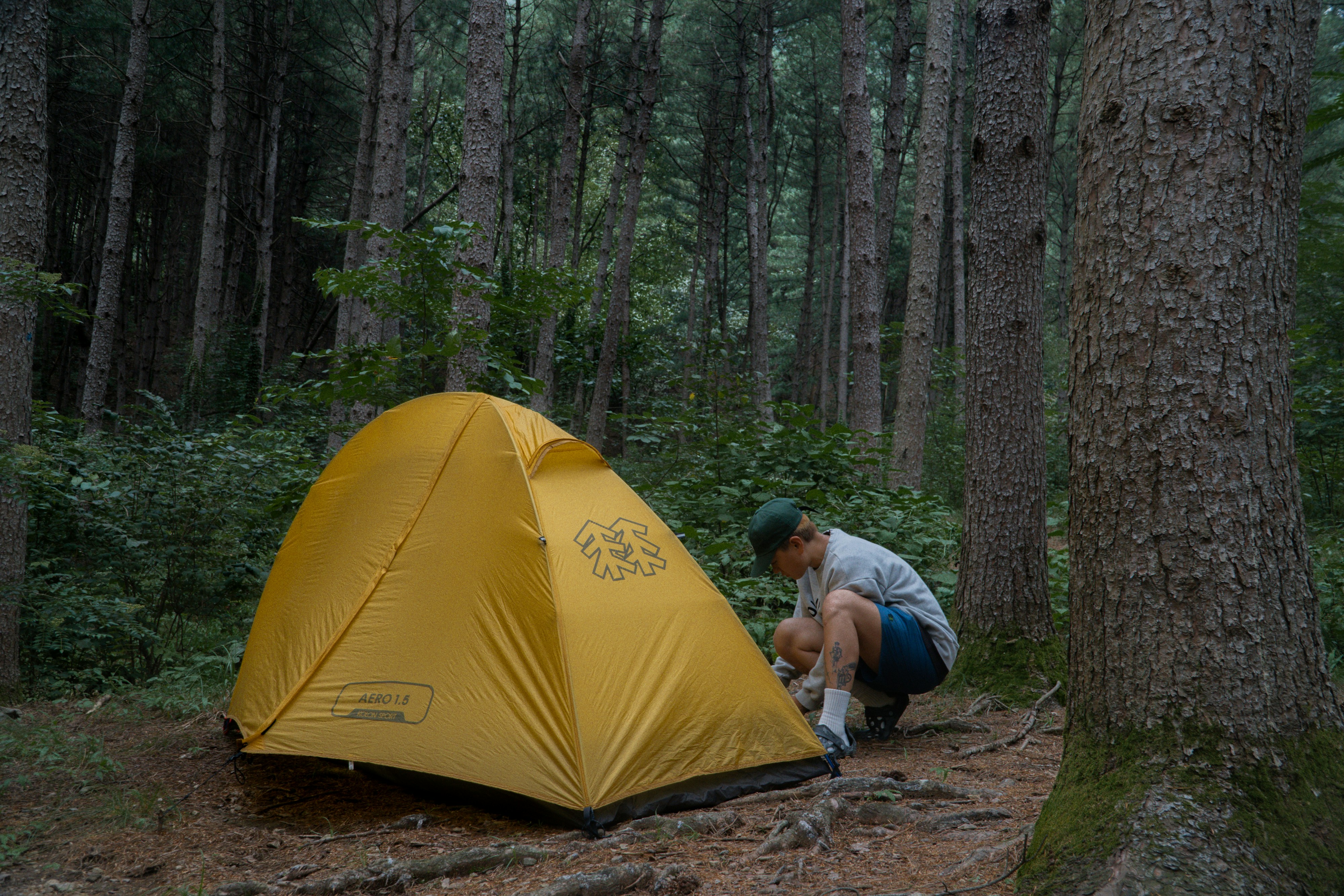 Camping equipment and outdoor setup